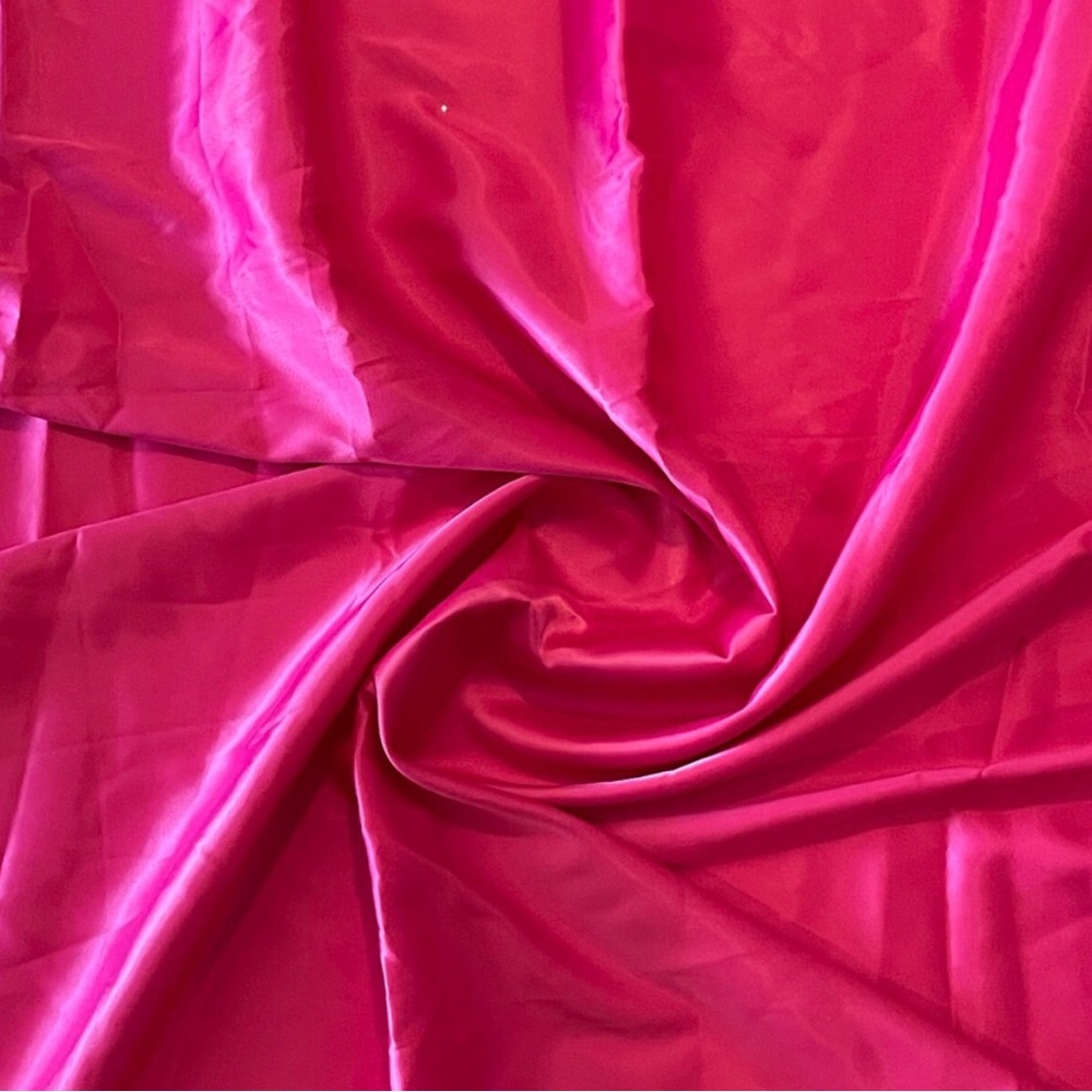 Vibrant Pink Fushia Satin Classic Fabric